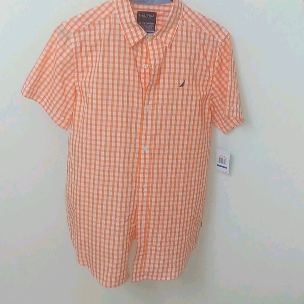 Nautica Boys Button Up Shirt NWT